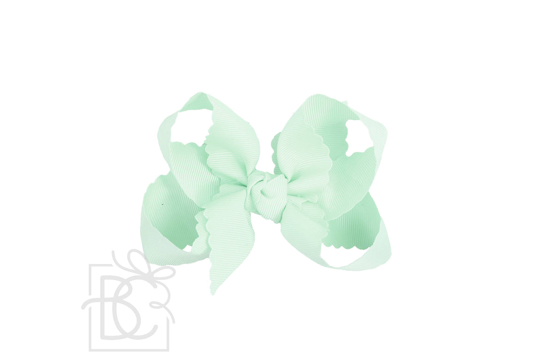SCALLOPED EDGE BOW - Premium Hair Bows from Beyond Creations, LLC - Just $9.95! Shop now at Pat's Monograms