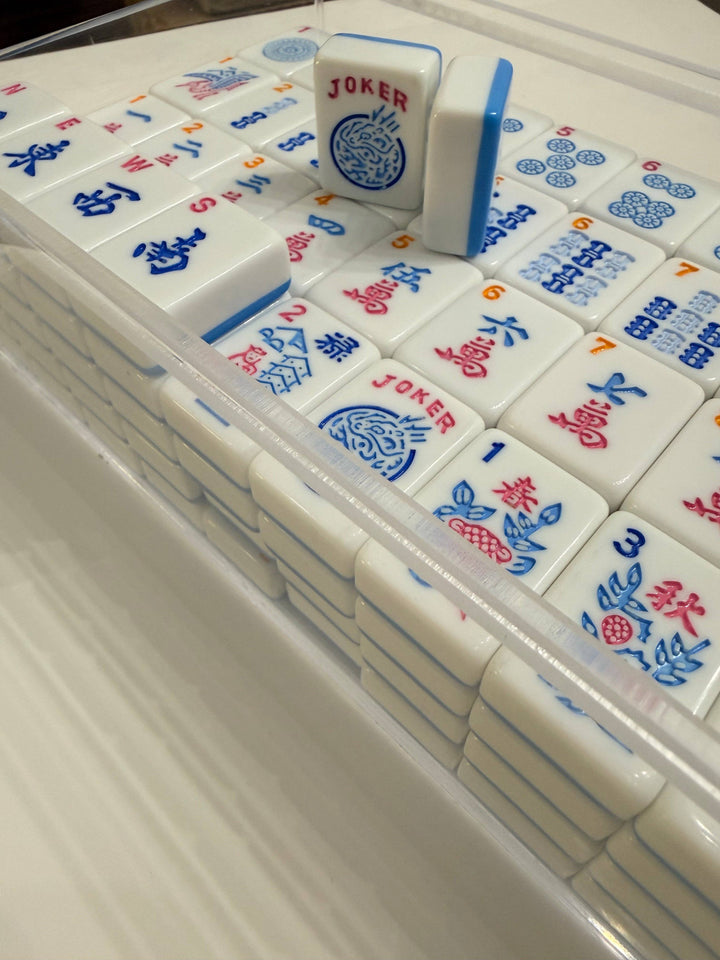 Mahjong Tiles - Bubble Pop – American Mahjong Tile Set (166 Tiles) 2-Color Blue - Premium Mahjong from Mahjong Studios - Just $149.95! Shop now at Pat's Monograms
