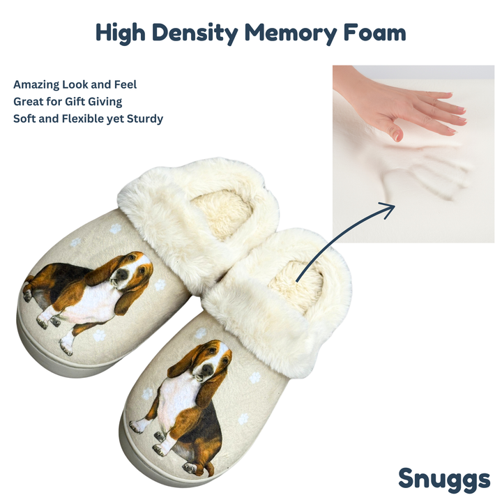 Basset Hound Snuggs Slipper - Premium Slippers from E&S Pets - Just $24.95! Shop now at Pat's Monograms