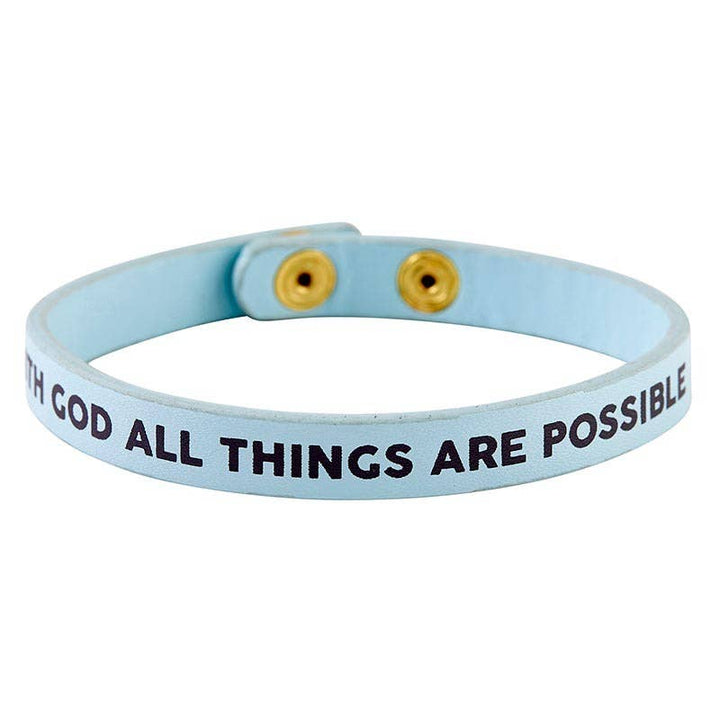 Snap Bracelet - All Things Possible - Premium jewelry from Faithworks by Creative Brands - Just $6.95! Shop now at Pat's Monograms