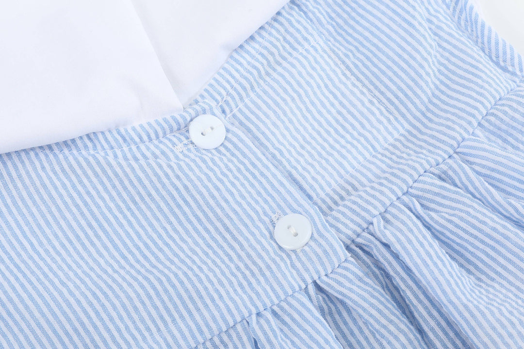 Blue Bunnies Seersucker Yoke Dress - Premium Baby & Toddler Dresses from Lil Cactus - Just $39.95! Shop now at Pat's Monograms