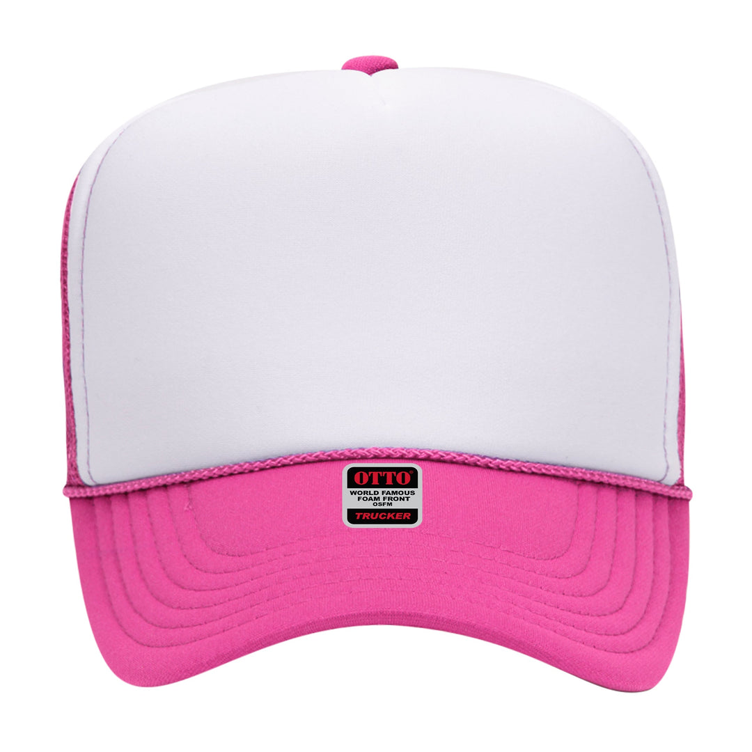 Embroidered Chain Stitch Trucker Hat - Premium Headwear from Pat's Monograms - Just $24.95! Shop now at Pat's Monograms