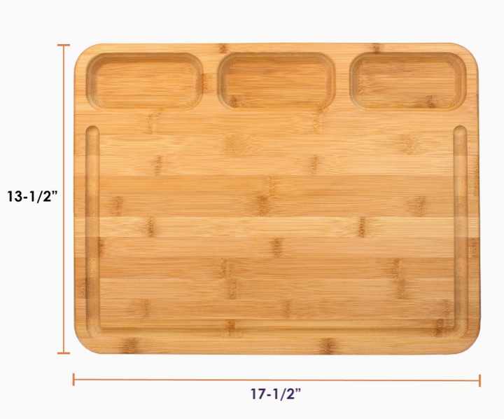 3-Well Kitchen Prep Board - Premium Cutting Boards from Totally Bamboo - Just $32.95! Shop now at Pat's Monograms