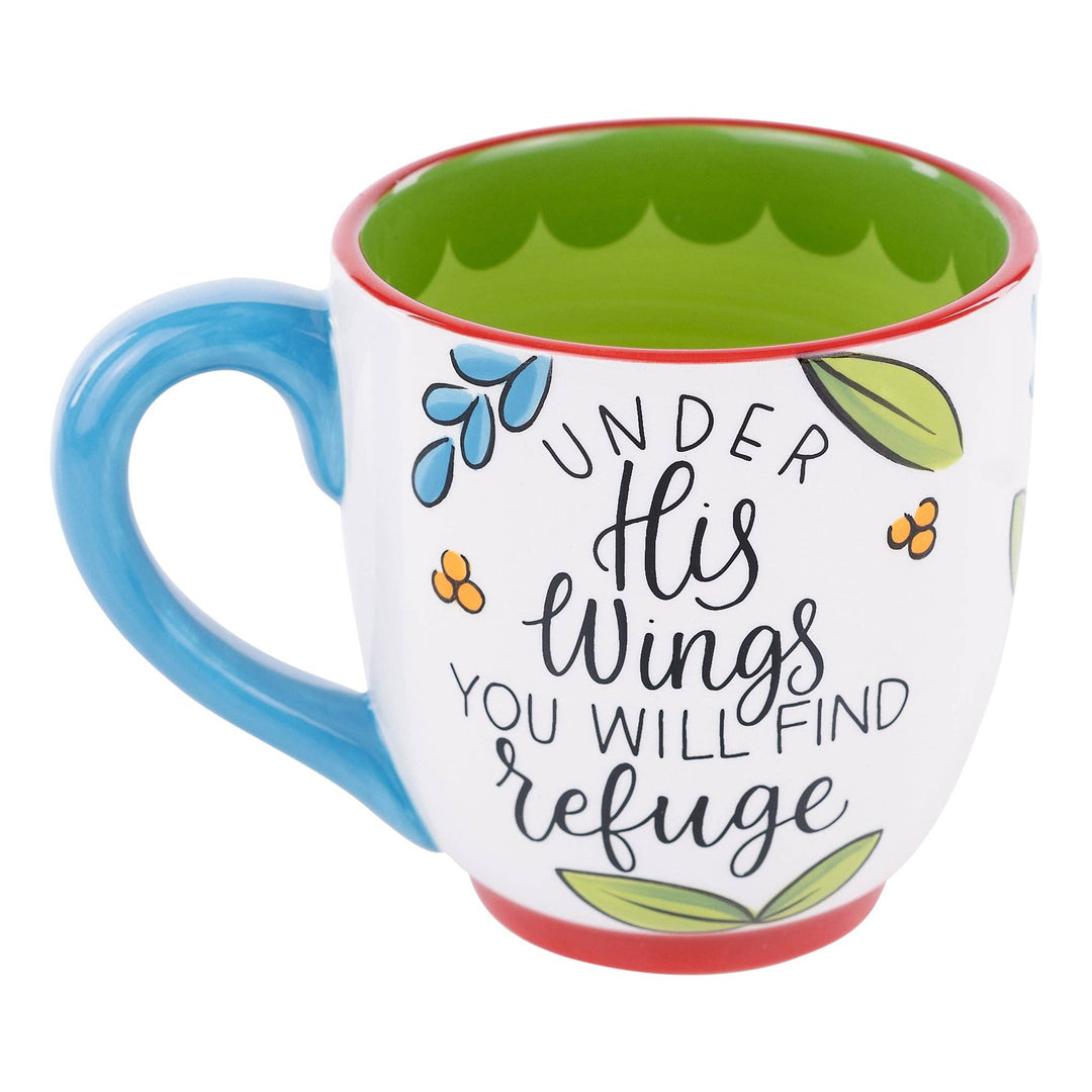 Under His Wings Red Bird Mug - Premium coffee mug from Glory Haus - Just $18.95! Shop now at Pat's Monograms