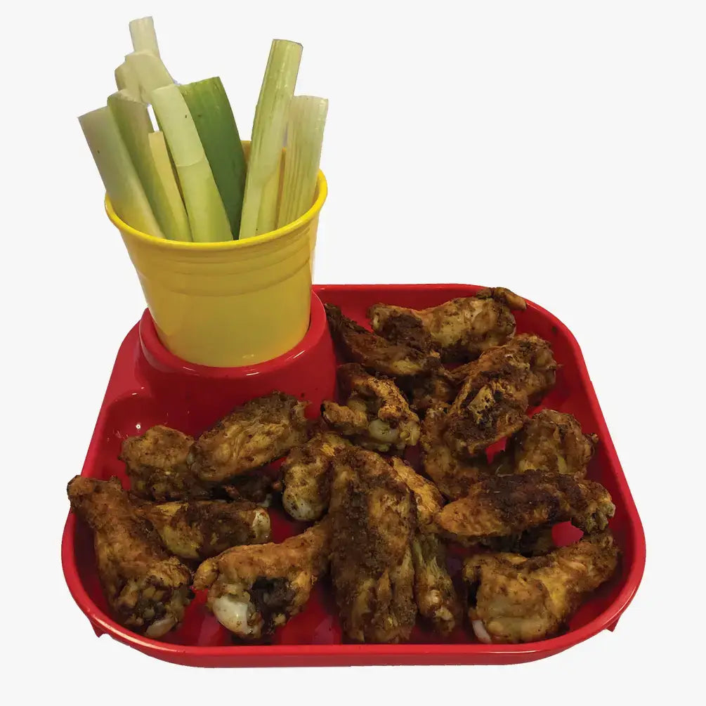 Reusable Party Plates w/ Stemware Holder - Set of 4 - White - Premium Kitchen Accessories from Fancy Panz - Just $19.95! Shop now at Pat's Monograms