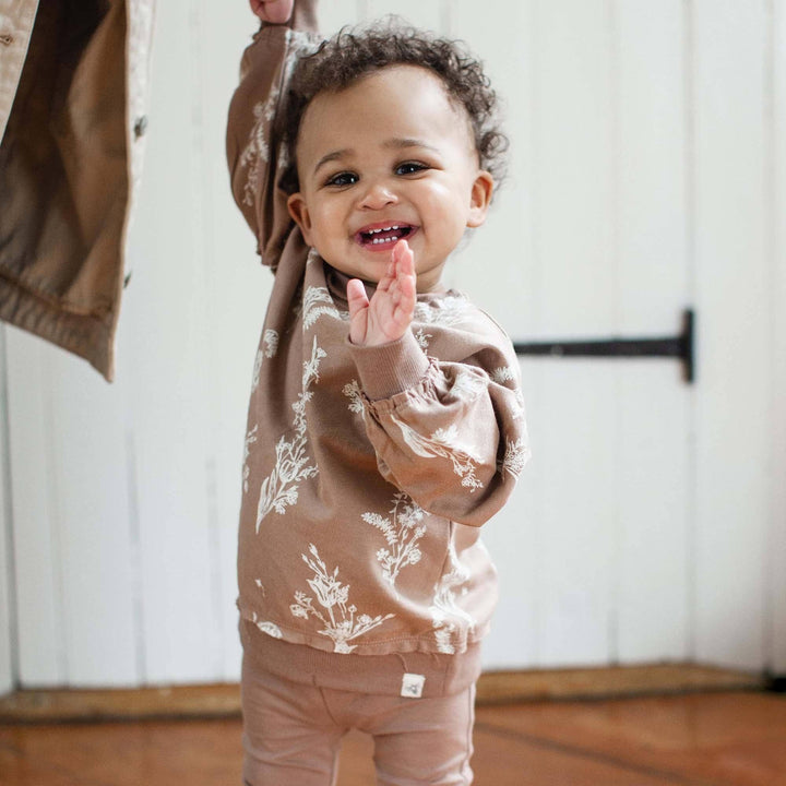 Little Wild Flower Toddler Sweatshirt Set - Premium Baby & Toddler Outfits from Burt's Bees Baby - Just $30! Shop now at Pat's Monograms
