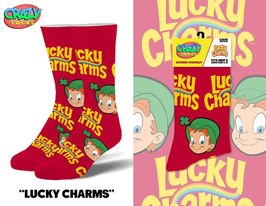 LUCKY CHARMS CRAZY SOCKS - Premium Socks from Crazy Socks - Just $8! Shop now at Pat's Monograms