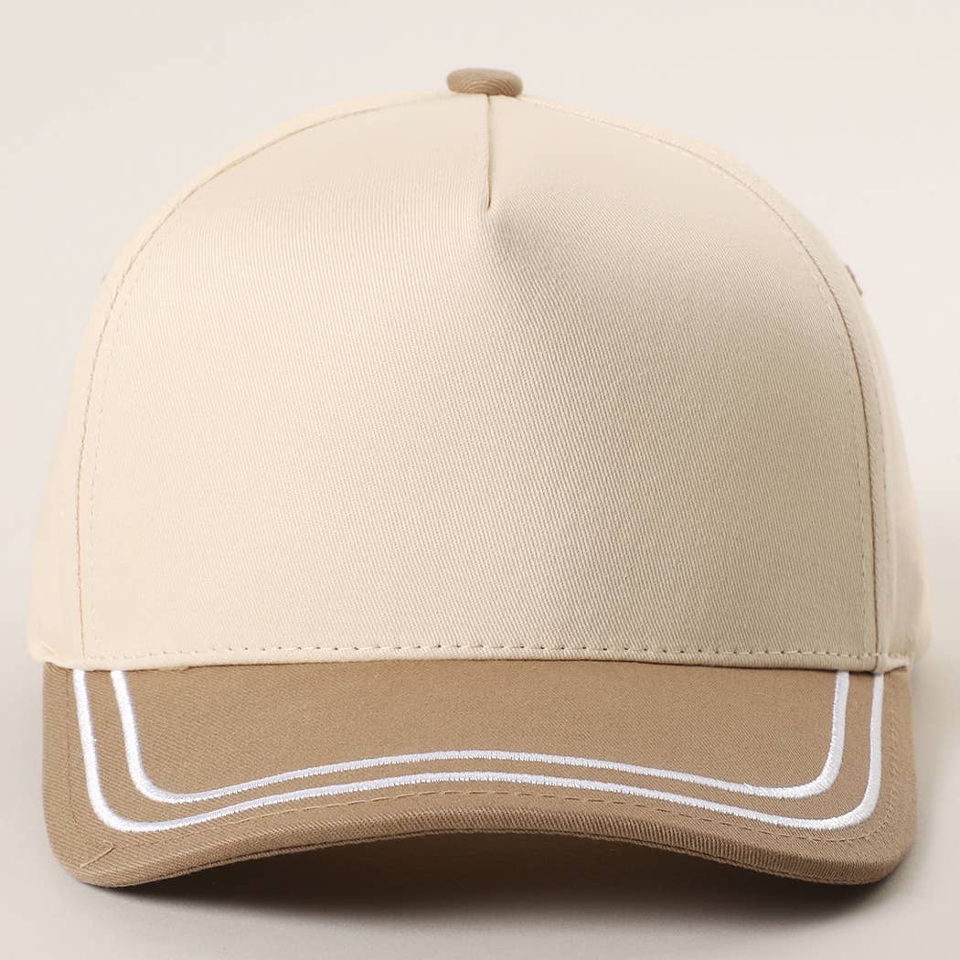Double Stitched Plain Two Tone Canvas Cotton Trucker Hat - Premium hats from Fashion City - Just $15! Shop now at Pat's Monograms