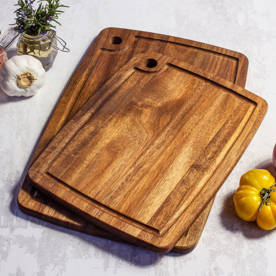 Acacia Wood Cutting Board with Juice Groove - Premium Cutting Boards from Totally Bamboo - Just $19! Shop now at Pat's Monograms