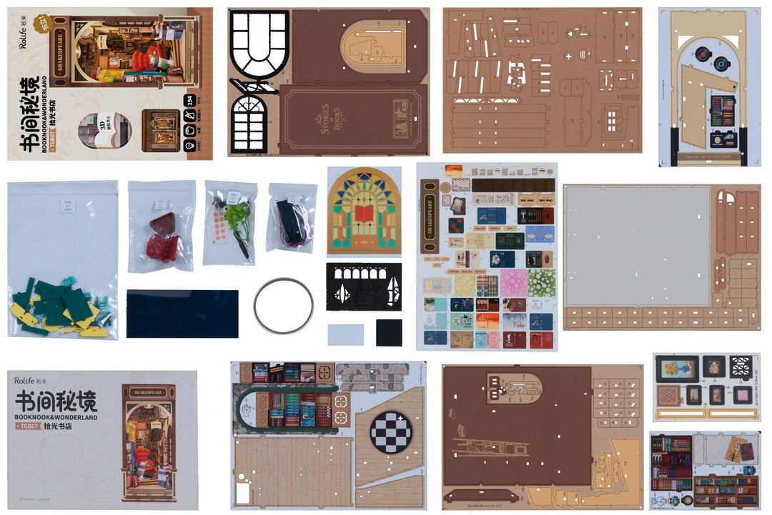 Rolife Bookstore DIY Book Nook Kit - Premium gift item from Magnote - Just $42.95! Shop now at Pat's Monograms