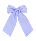 Matte Satin Longtail Hair Bow with Euro Knot - Premium Hairbows from Beyond Creations, LLC - Just $19.95! Shop now at Pat's Monograms