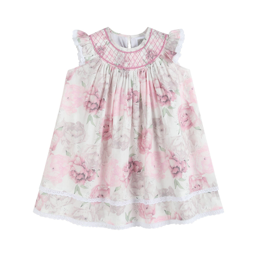 Rose Floral Print Bishop Dress - Premium Baby & Toddler Dresses from Lil Cactus - Just $34.95! Shop now at Pat's Monograms