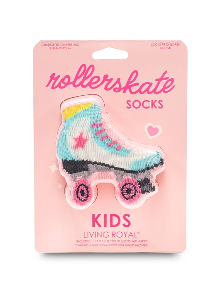 3D Packaged Crew Socks - Kids - Roller Skate - Pink - Premium Socks from Living Royal - Just $9.95! Shop now at Pat's Monograms