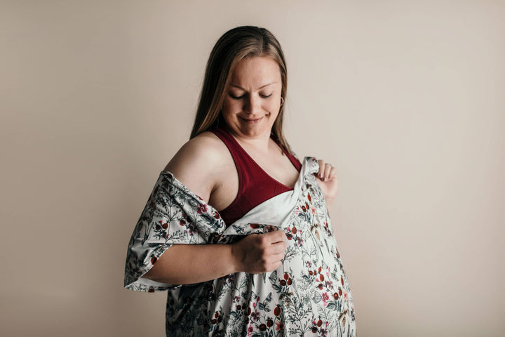 Floral Mommy Labor and Delivery/ Nursing Gown - Premium Maternity Clothing from Three Little Tots - Just $36.95! Shop now at Pat's Monograms