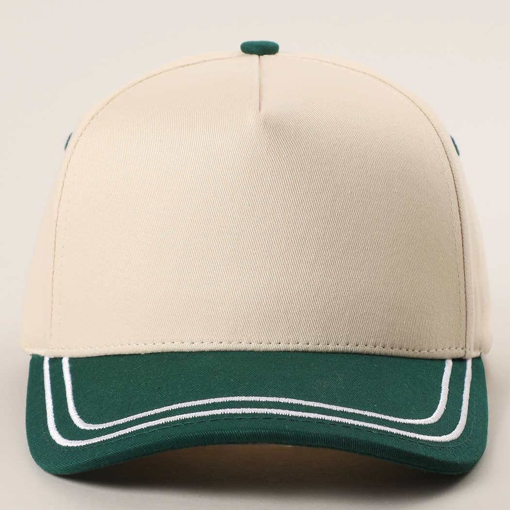 Double Stitched Plain Two Tone Canvas Cotton Trucker Hat - Premium hats from Fashion City - Just $15! Shop now at Pat's Monograms