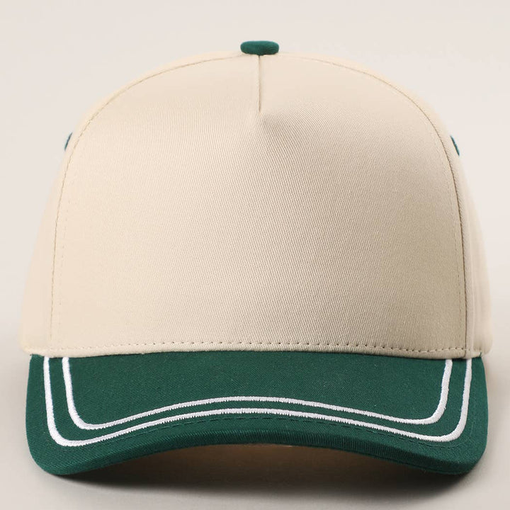 Double Stitched Plain Two Tone Canvas Cotton Trucker Hat - Premium hats from Fashion City - Just $15! Shop now at Pat's Monograms