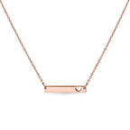 Cutout Heart Bar Necklace - Laser Engraved Personalization - Premium jewelry from WJW - Just $22.95! Shop now at Pat's Monograms