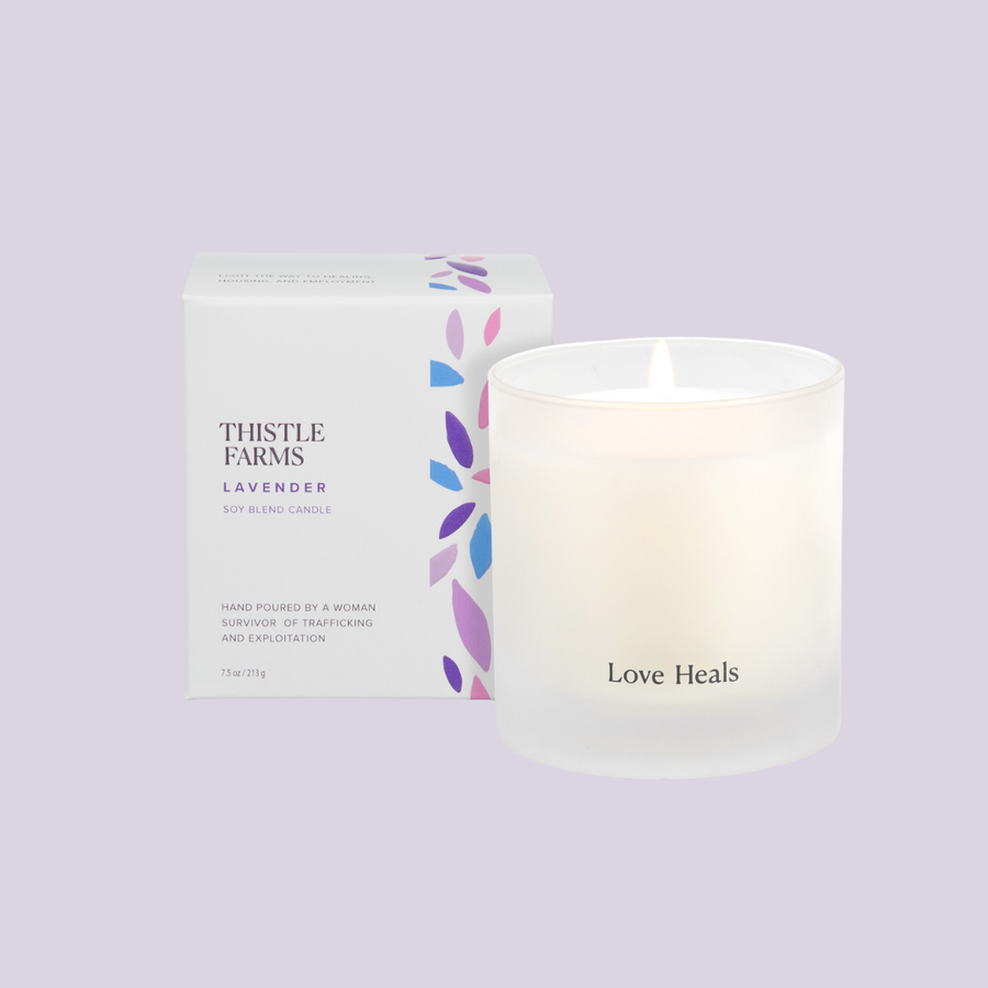 Lavender Soy Candle Love Heals Collection - Premium candles from Thistle Farms - Just $32! Shop now at Pat's Monograms