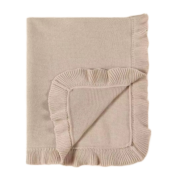 Nap Time Cotton Blanket RUFFLE Edge - Baby Quilt Blanket - Premium Baby Blanket from Zsa Zsa & LoLLi Monogram Blanks - Just $39.95! Shop now at Pat's Monograms