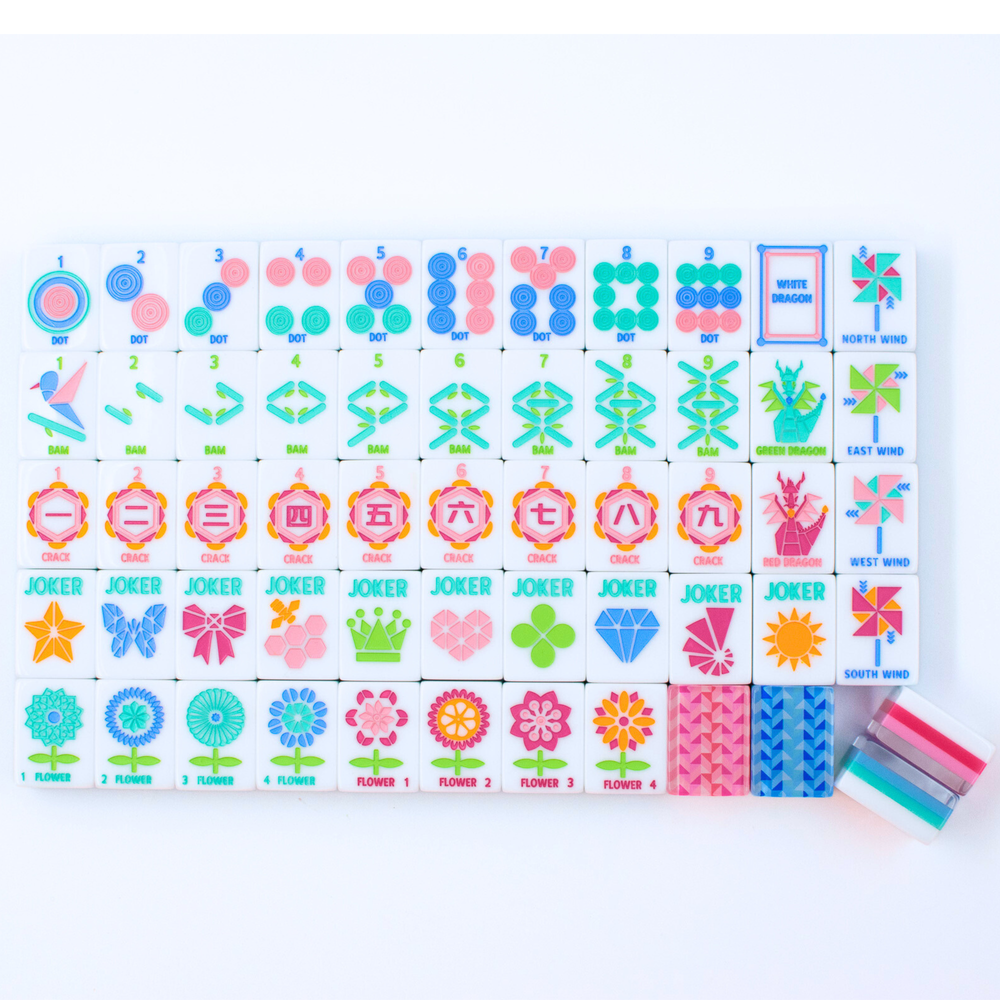 Crystal Prism Pink | Mahjong with Bold Angles and Vibrant Vibes - Premium Mahjong from My Fair Mahjong - Just $365! Shop now at Pat's Monograms