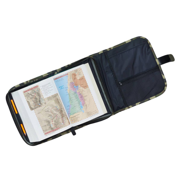 Camouflage Tri-Fold Organizer Bible Cover - Premium Books and Devotionals from Christian Art Gifts - Just $34.99! Shop now at Pat's Monograms