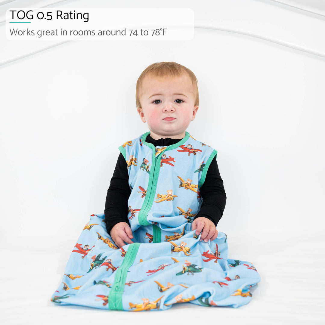 Pilot Paws Baby Sleep Sack, 100% Organic Cotton - Premium Baby Sleepwear from LollyBanks - Just $21.95! Shop now at Pat's Monograms