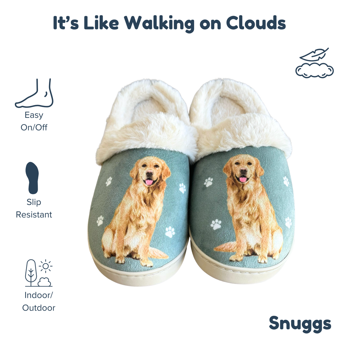 Golden Retriever Snuggs Slippers - Premium Slippers from E&S Pets - Just $24.95! Shop now at Pat's Monograms