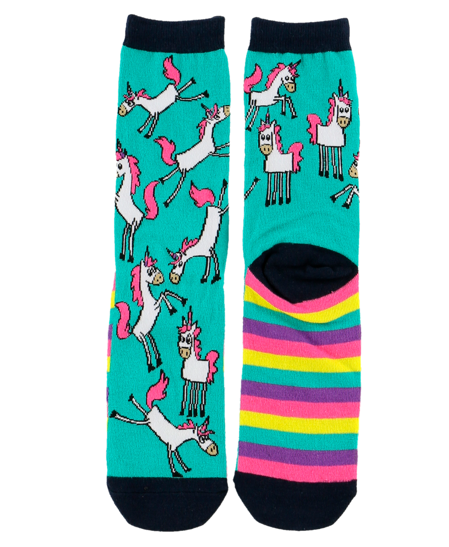 Unicorn Crew Sock One Size - Premium Socks from Lazy One - Just $9.95! Shop now at Pat's Monograms