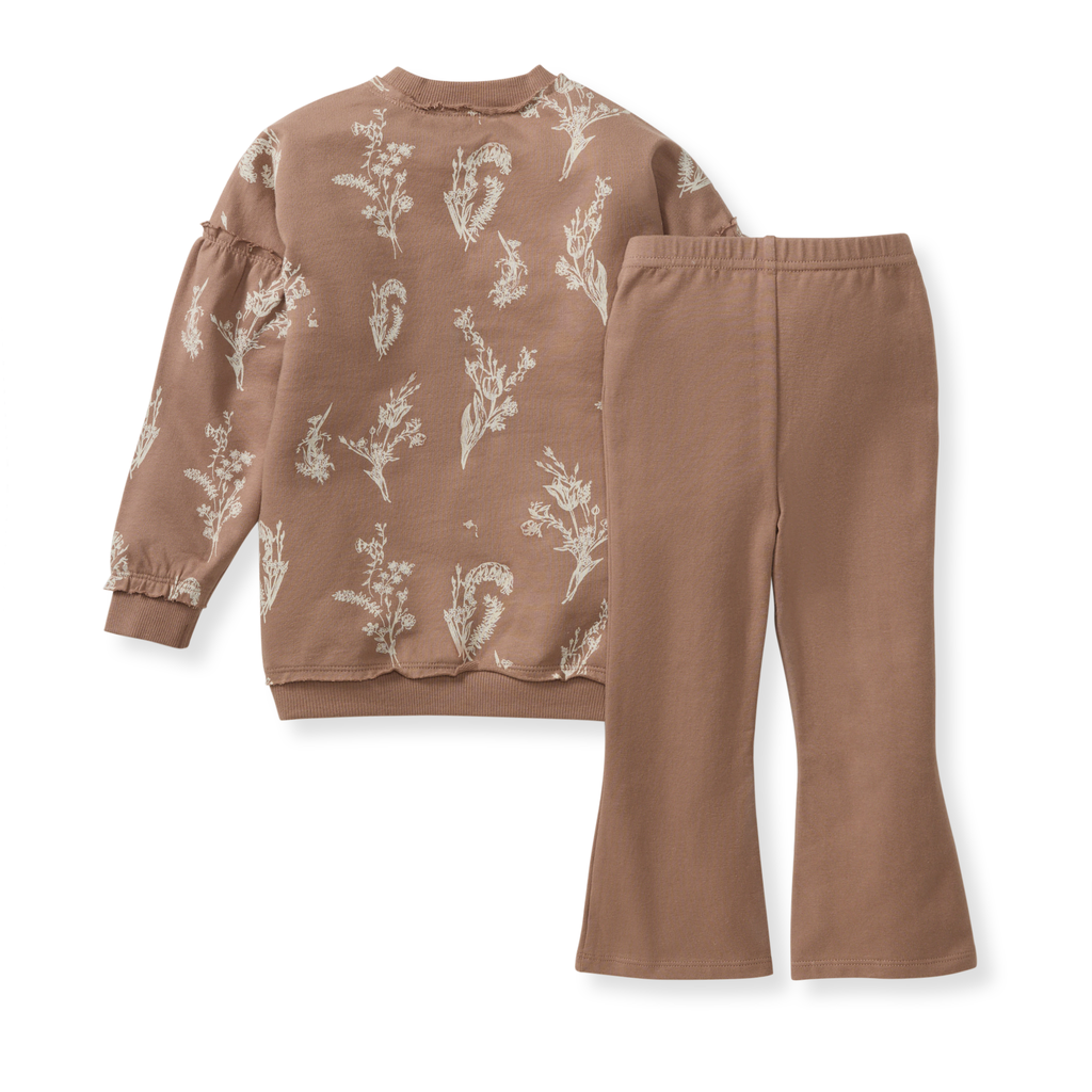 Little Wild Flower Toddler Sweatshirt Set - Premium Baby & Toddler Outfits from Burt's Bees Baby - Just $30! Shop now at Pat's Monograms