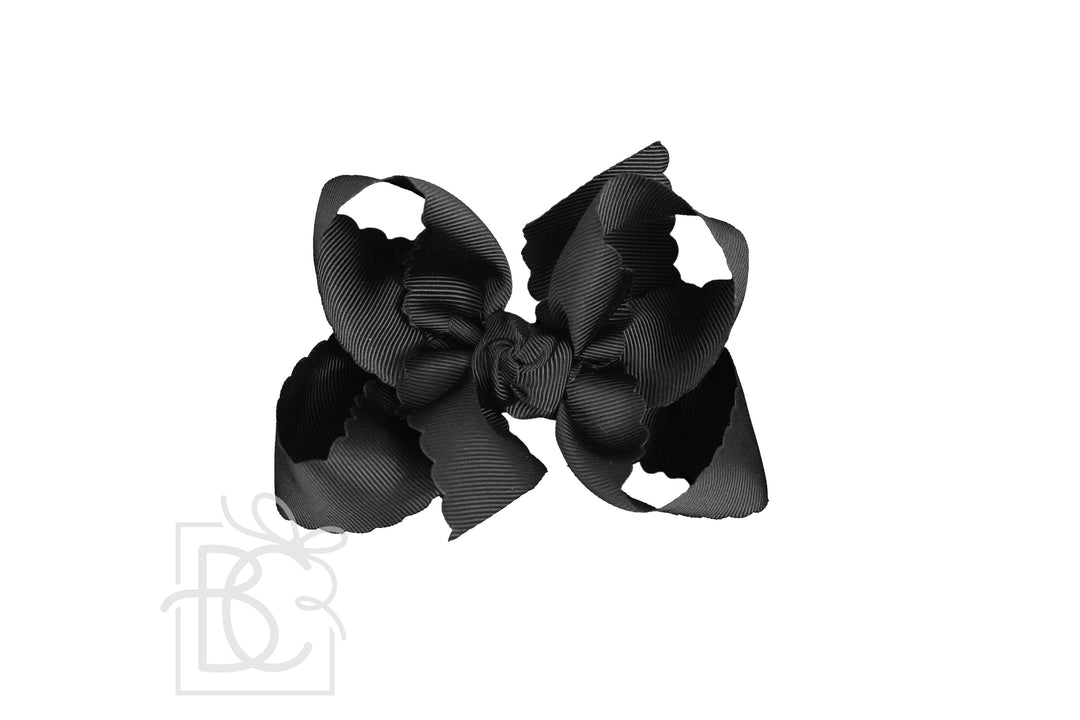 SCALLOPED EDGE BOW - Premium Hair Bows from Beyond Creations, LLC - Just $9.95! Shop now at Pat's Monograms