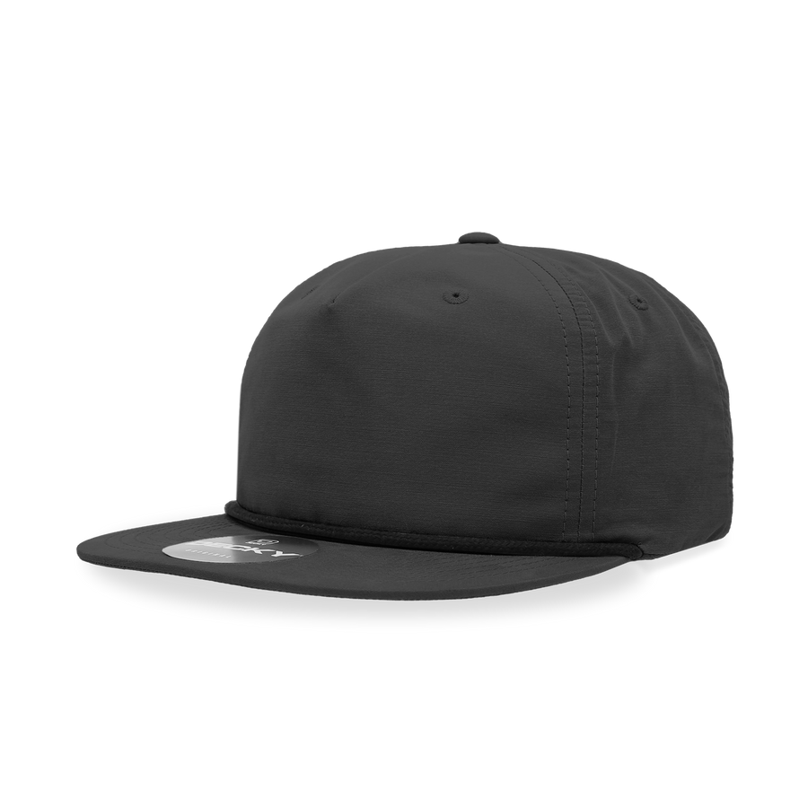 Decky 6032 Classic Rope Cap, 5 Panel Flat Bill Hat, Snapback - Premium Caps from The Park Wholesale - Just $14.95! Shop now at Pat's Monograms