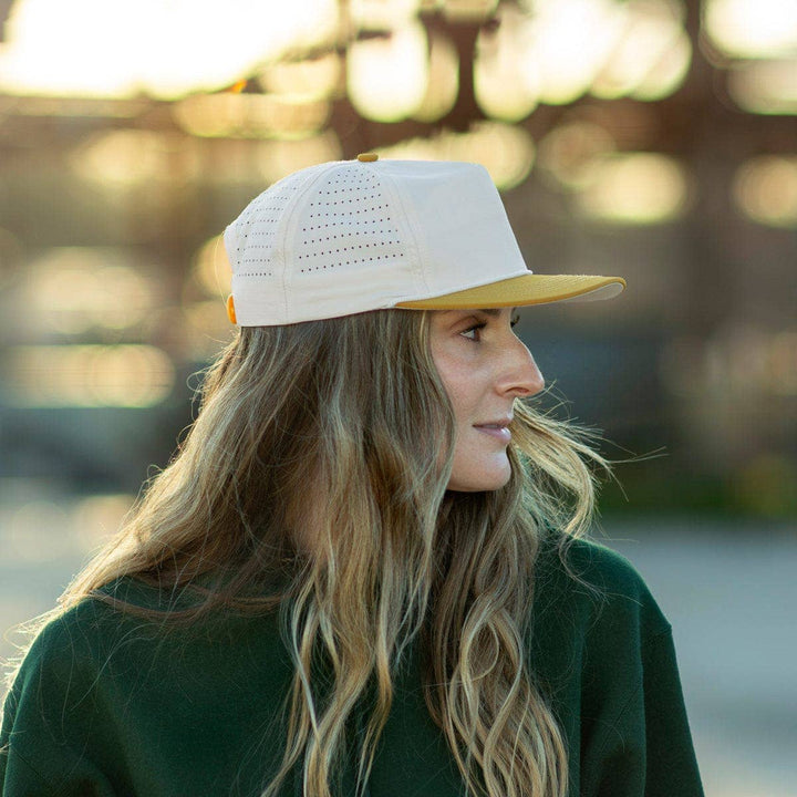 RIVER | Ivory & Mustard - Premium hat from Wild Bills Blanks - Just $23.95! Shop now at Pat's Monograms