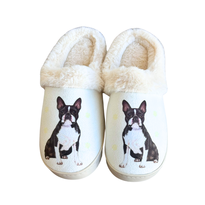 Boston Terrier Snuggs Slippers - Premium Slippers from E&S Pets - Just $24.95! Shop now at Pat's Monograms