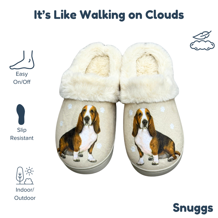 Basset Hound Snuggs Slipper - Premium Slippers from E&S Pets - Just $24.95! Shop now at Pat's Monograms