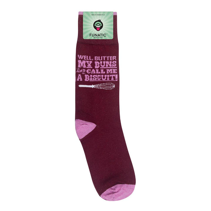 Well Butter My Buns and Call Me a Biscuit Socks - Premium socks from Funatic - Just $12.95! Shop now at Pat's Monograms