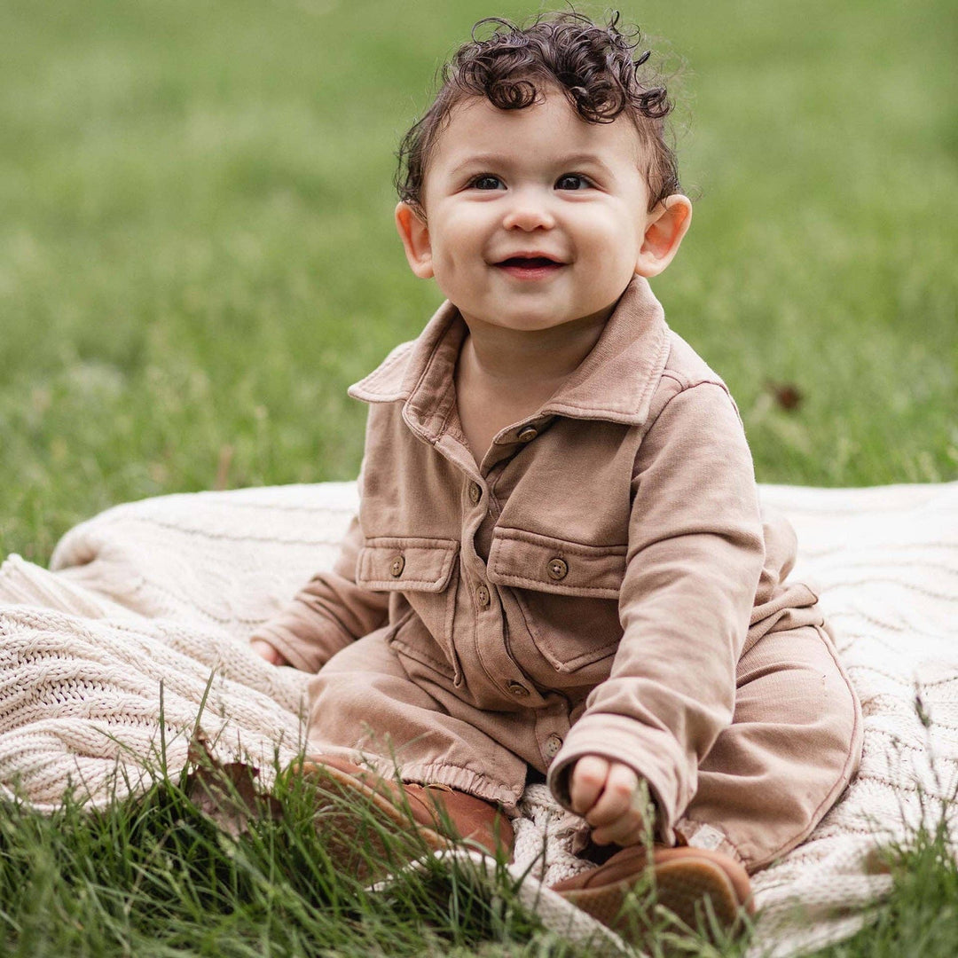 Acid Wash Infant Jumpsuit - Premium Baby & Toddler Outfits from Burt's Bees Baby - Just $25.95! Shop now at Pat's Monograms