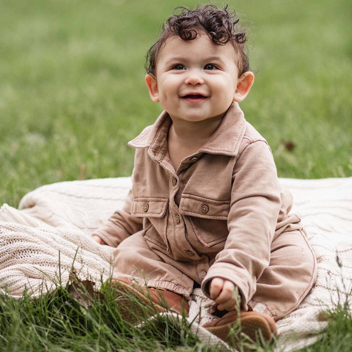 Acid Wash Infant Jumpsuit - Premium Baby & Toddler Outfits from Burt's Bees Baby - Just $25.95! Shop now at Pat's Monograms