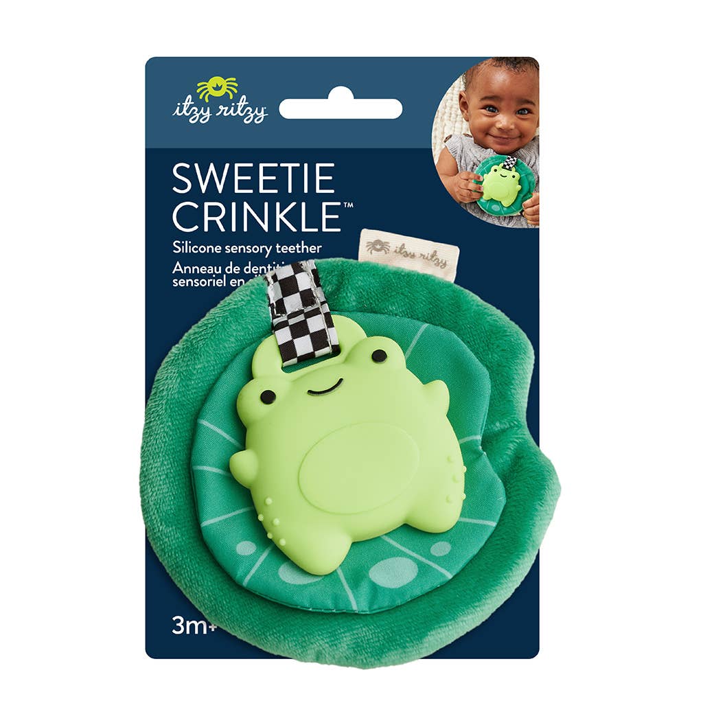 Frog Sweetie Crinkle™ - Premium teethers from Itzy Ritzy - Just $9.95! Shop now at Pat's Monograms