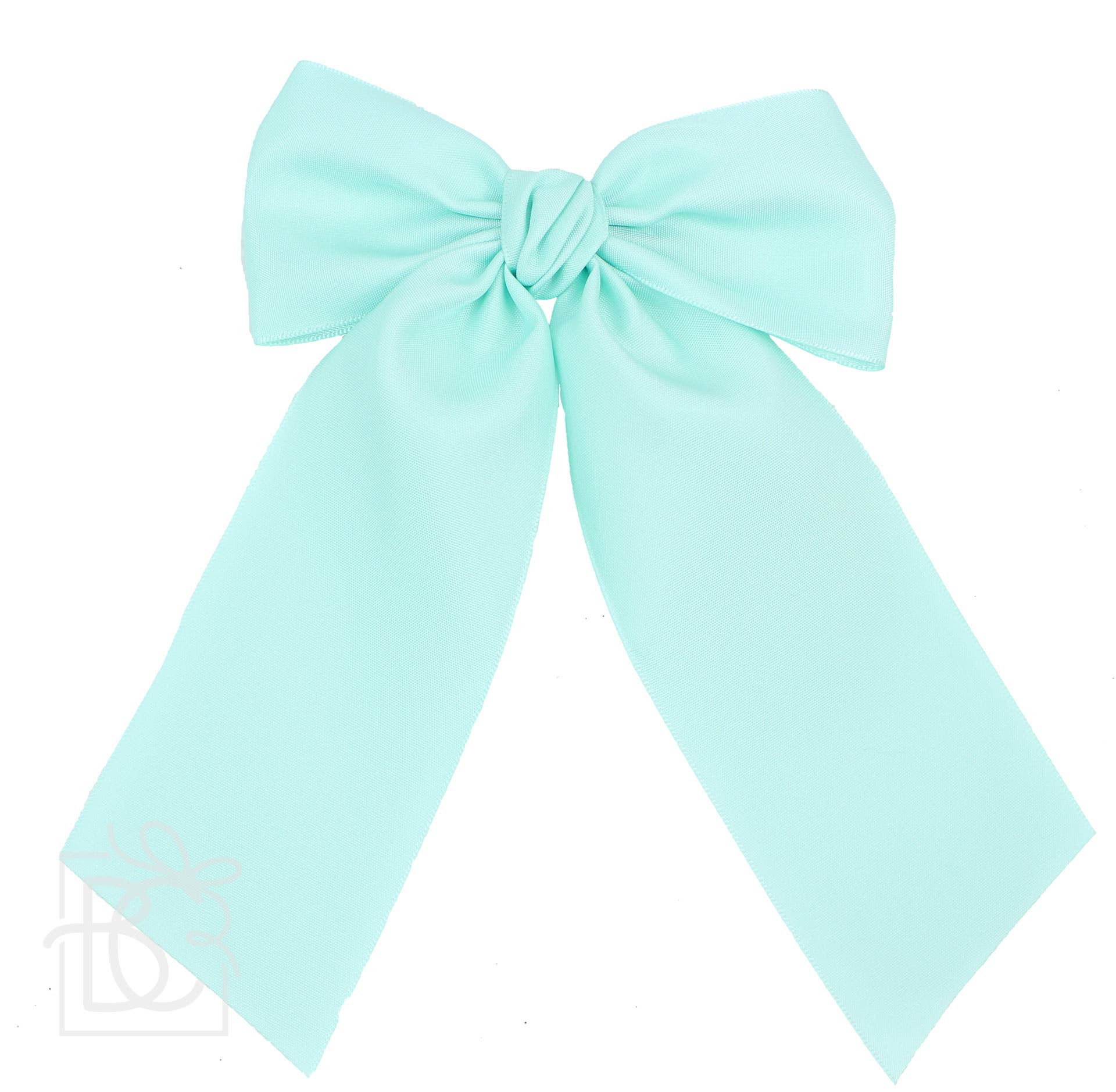Matte Satin Longtail Hair Bow with Euro Knot - Premium Hairbows from Beyond Creations, LLC - Just $19.95! Shop now at Pat's Monograms