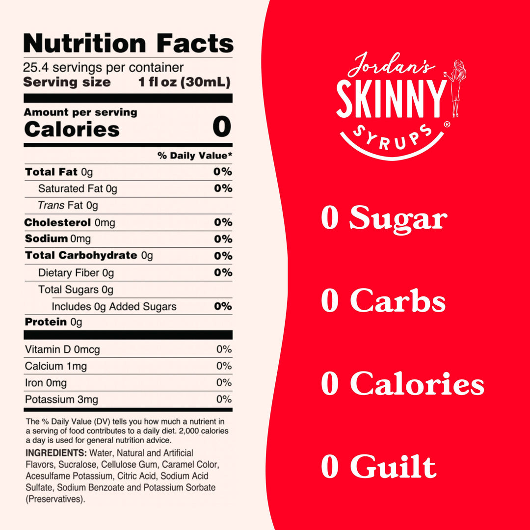 Sugar Free Raspberry Syrup - Premium  from Jordan's Skinny Mixes - Just $9.59! Shop now at Pat's Monograms