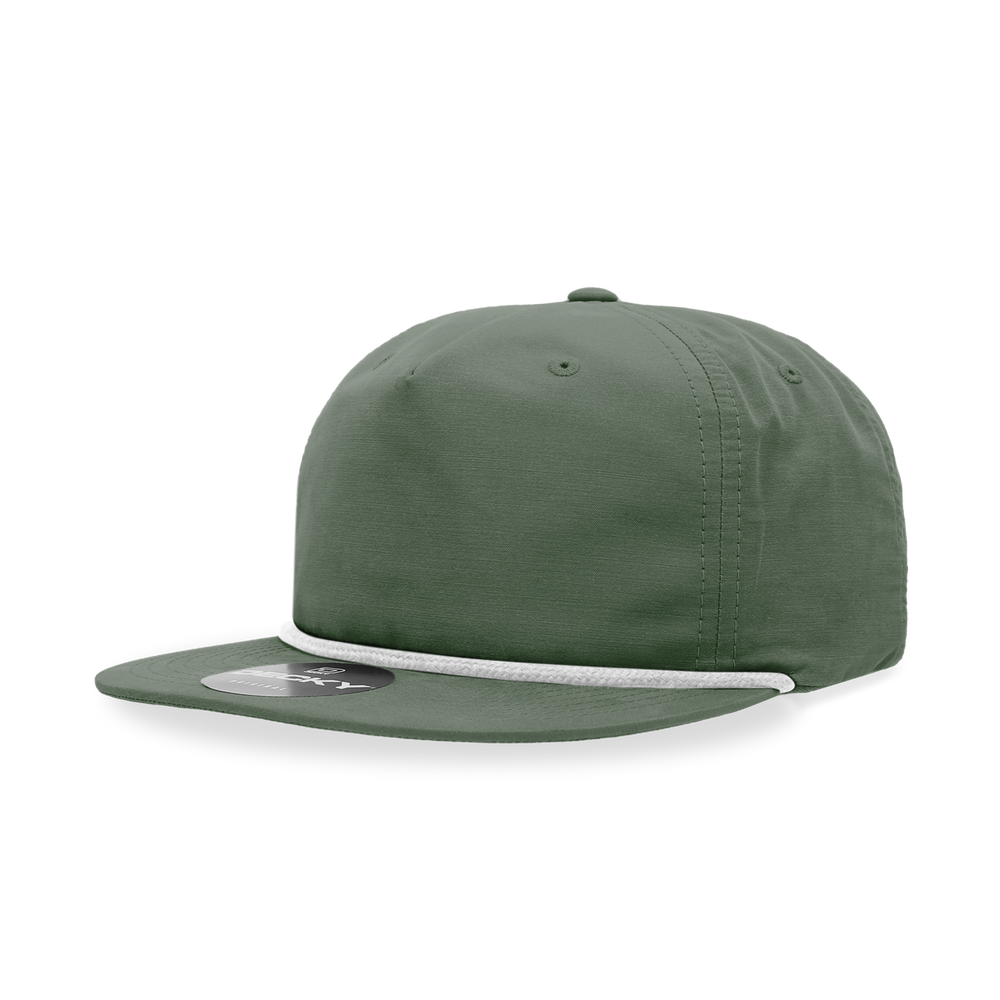 Decky 6032 Classic Rope Cap, 5 Panel Flat Bill Hat, Snapback - Premium Caps from The Park Wholesale - Just $14.95! Shop now at Pat's Monograms