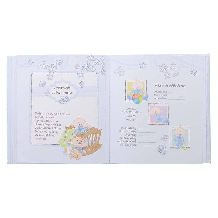 Memory Book Our Baby Boy Padded Hardcover - Premium Baby Gift from Christian Art Gifts - Just $34.95! Shop now at Pat's Monograms