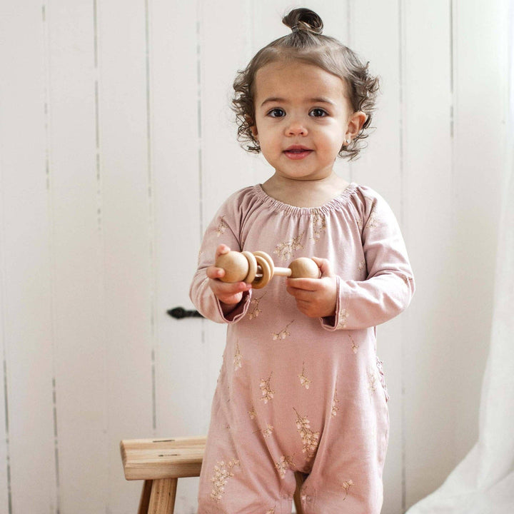 Budding Beauty Infant Jumpsuit - Premium Baby & Toddler Outfits from Burt's Bees Baby - Just $22.95! Shop now at Pat's Monograms