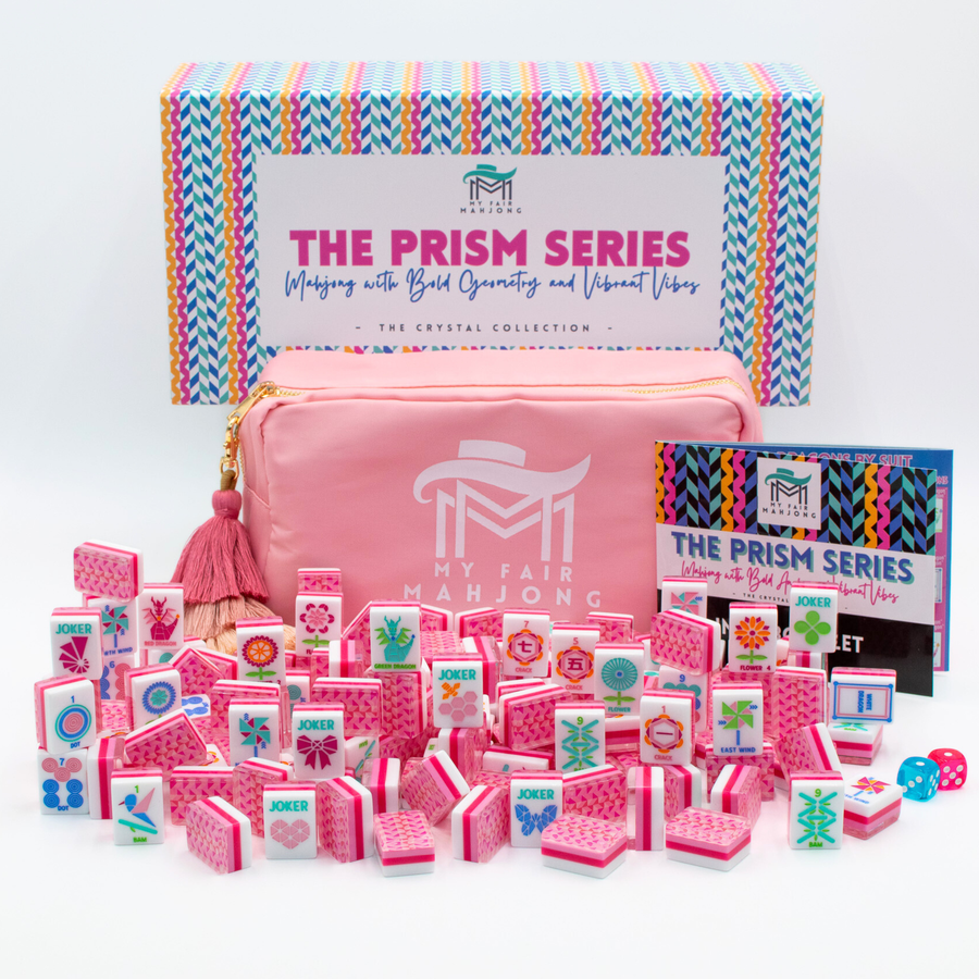 Crystal Prism Pink | Mahjong with Bold Angles and Vibrant Vibes - Premium Mahjong from My Fair Mahjong - Just $365! Shop now at Pat's Monograms