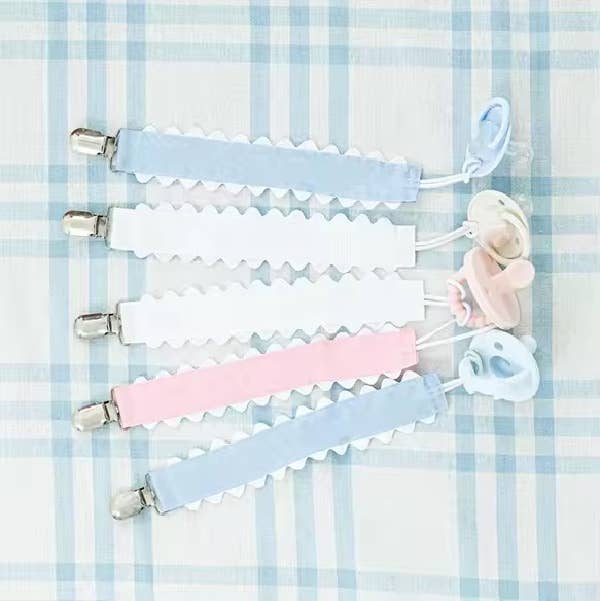 Pacifier Clip, Monogram-able Assorted Colors - Premium Baby Accessories from Zsa Zsa & LoLLi Monogram Blanks - Just $6.95! Shop now at Pat's Monograms