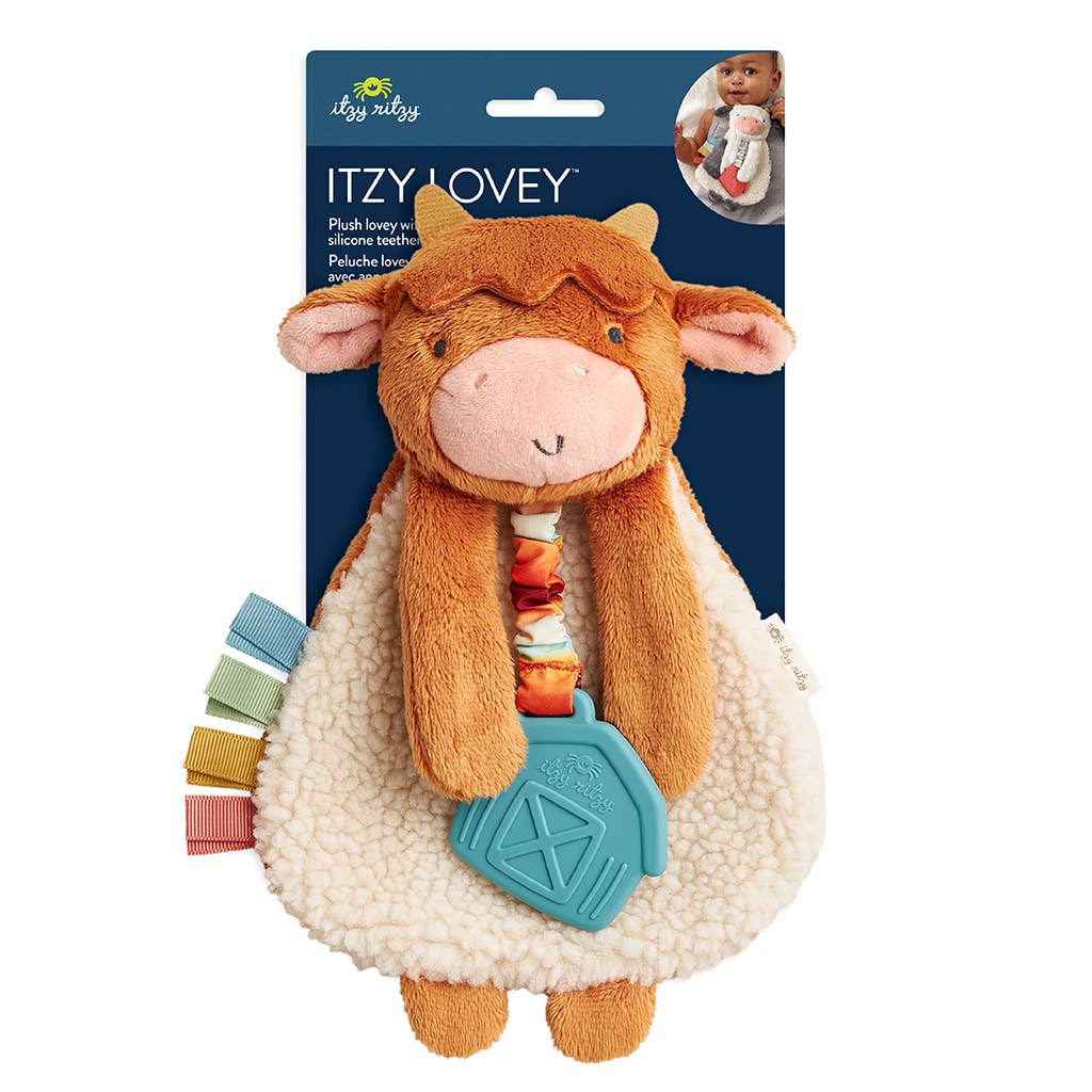 Highland Cow Itzy Friends Lovey™ Plush - Premium Baby Soothers from Itzy Ritzy - Just $13.95! Shop now at Pat's Monograms