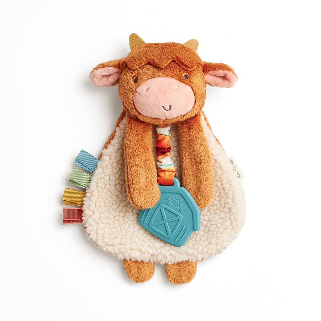 Highland Cow Itzy Friends Lovey™ Plush - Premium Baby Soothers from Itzy Ritzy - Just $13.95! Shop now at Pat's Monograms