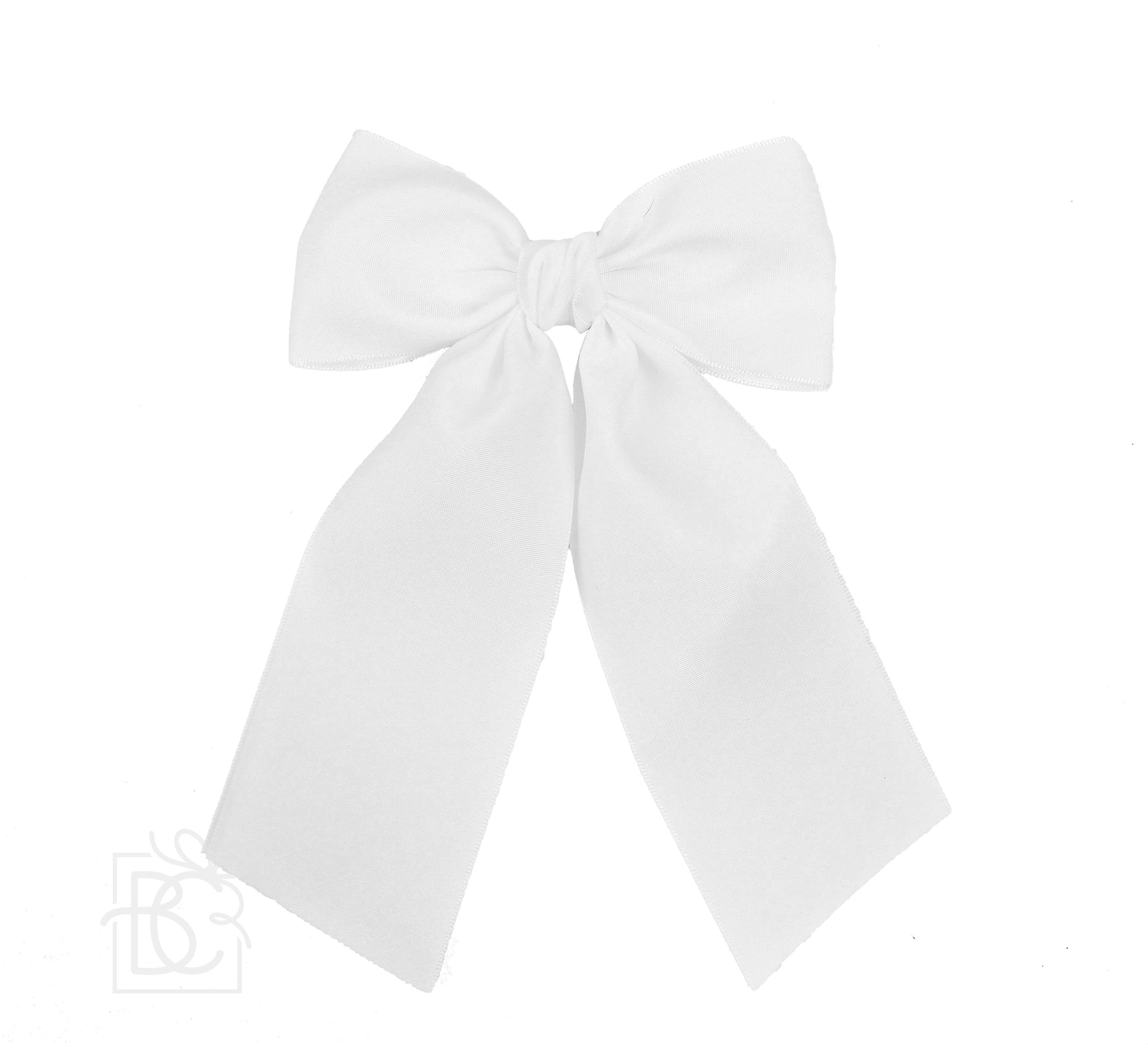 Matte Satin Longtail Hair Bow with Euro Knot - Premium Hairbows from Beyond Creations, LLC - Just $19.95! Shop now at Pat's Monograms