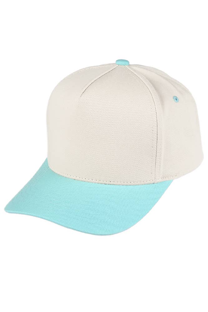 C.C Two Tone Canvas Trucker Hat Baseball Cap - Premium baseball cap from Hana - Just $12! Shop now at Pat's Monograms