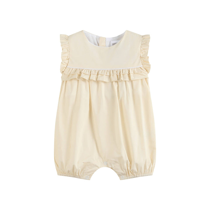 Light Yellow Ruffle Jumper Romper - Premium Baby & Toddler Outfits from Lil Cactus - Just $38.95! Shop now at Pat's Monograms